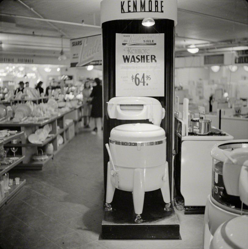 Washer for sale. Sears Roebuck store at Syracuse, New York, October 1941.
