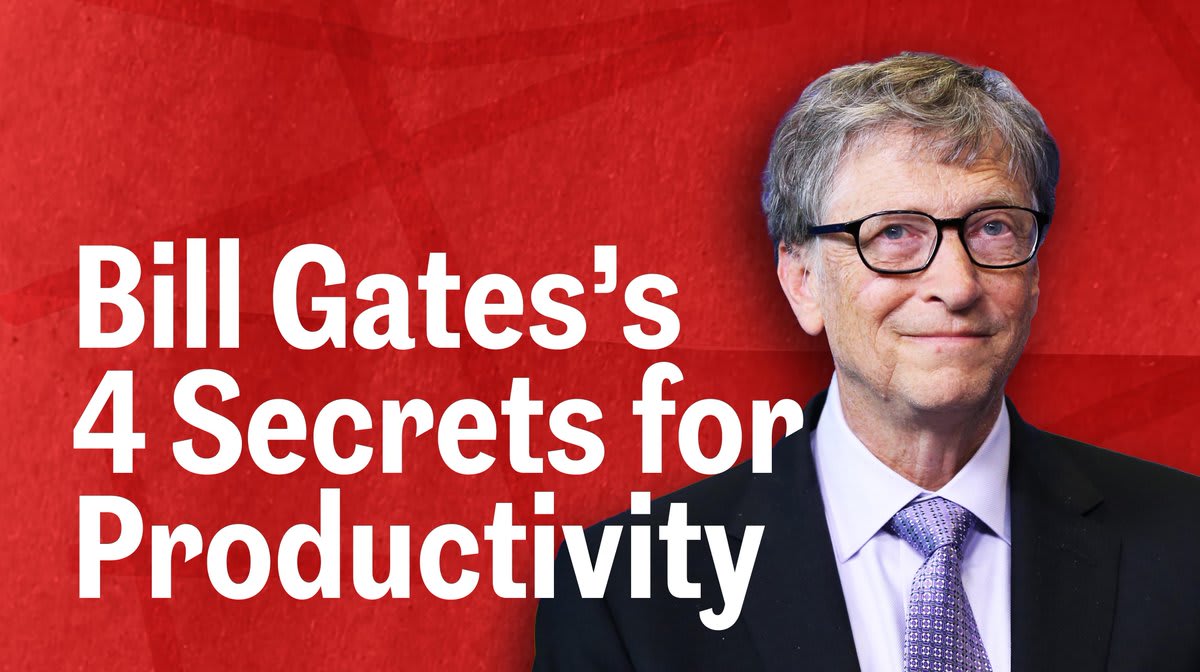 Here's how Bill Gates weeds out distractions.
