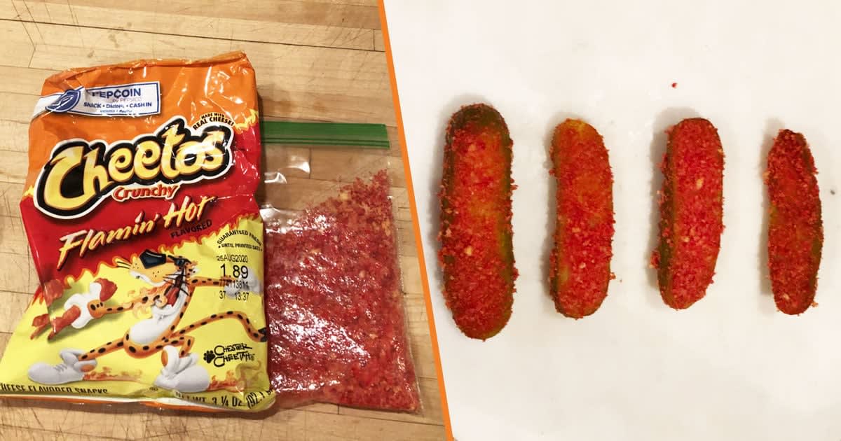 TikTok Makes Me Do Crazy Sh*t Like Eating Pickles Dipped In Spicy Cheeto Dust