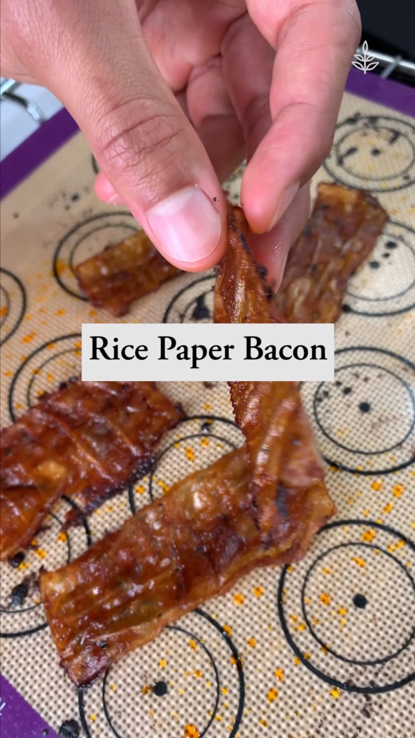 Vegan Rice Paper Bacon - Easy to make!