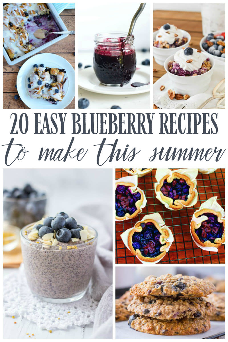 20 Easy Blueberry Recipes to Make This Summer - Living La Vida Holoka