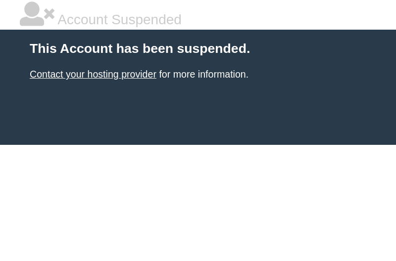 Account Suspended