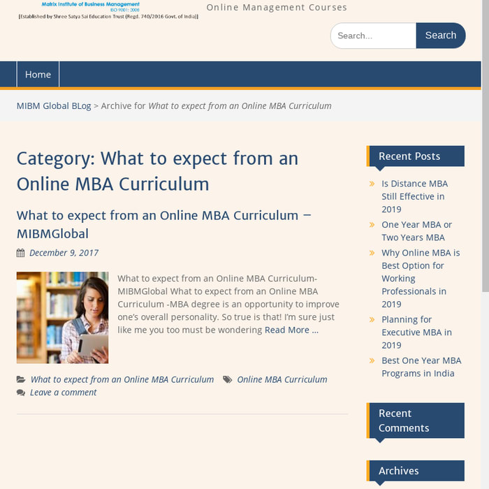 What to expect from an Online MBA Curriculum Archives