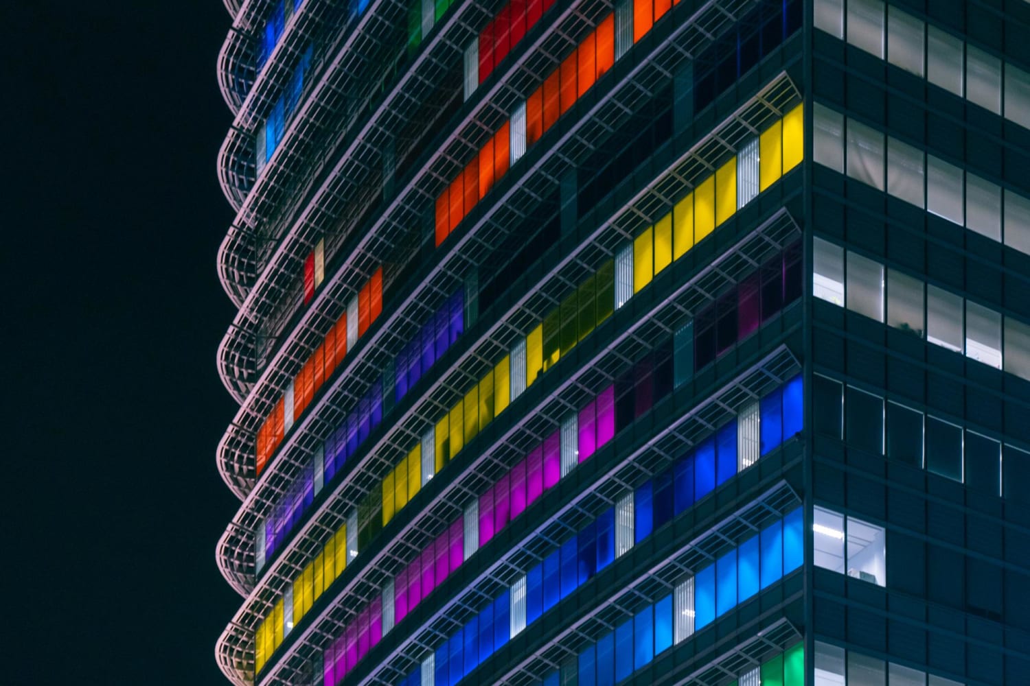 Colourful building in South Korea.