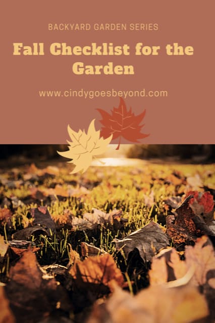 Fall Checklist for the Garden