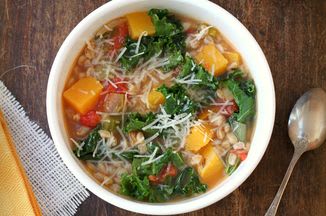 Farro, Kale and Butternut Squash Soup Recipe on Food52