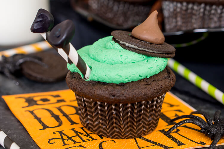Melted Witch Cupcakes