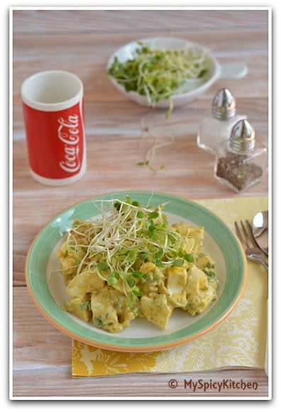 Danish Egg Salad with Mustard Sprouts