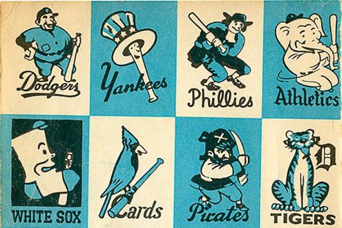 Vintage Baseball Logos from 1956