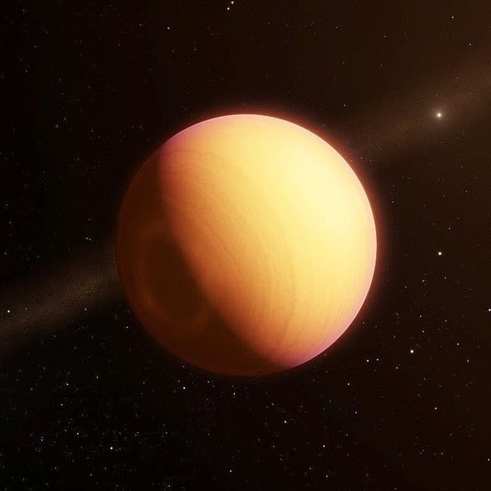 'First ever' look at a planet outside our solar system: 'Super-Jupiter' gas giant 129 light years from Earth coated in a thick orange atmosphere is revealed after a new technique provides the world's first direct observations of an exoplanet