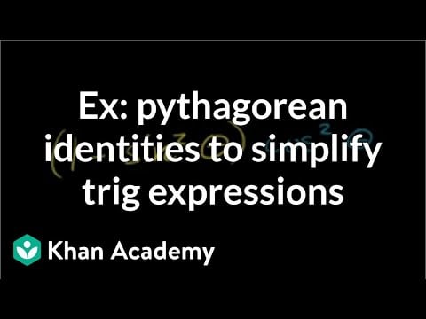 Using trigonometric identities (video)