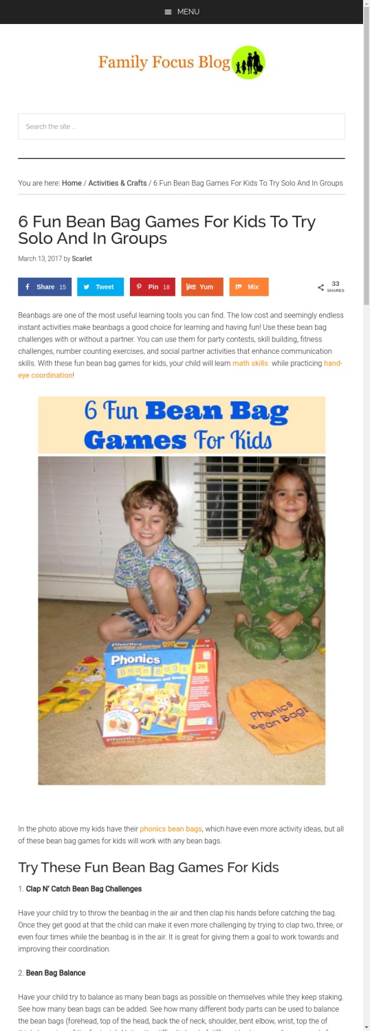 6 Fun Bean Bag Games For Kids To Try Solo And In Groups
