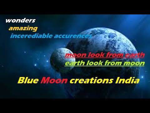 Blue Moon creations India' earth look from moon and moon look from earth