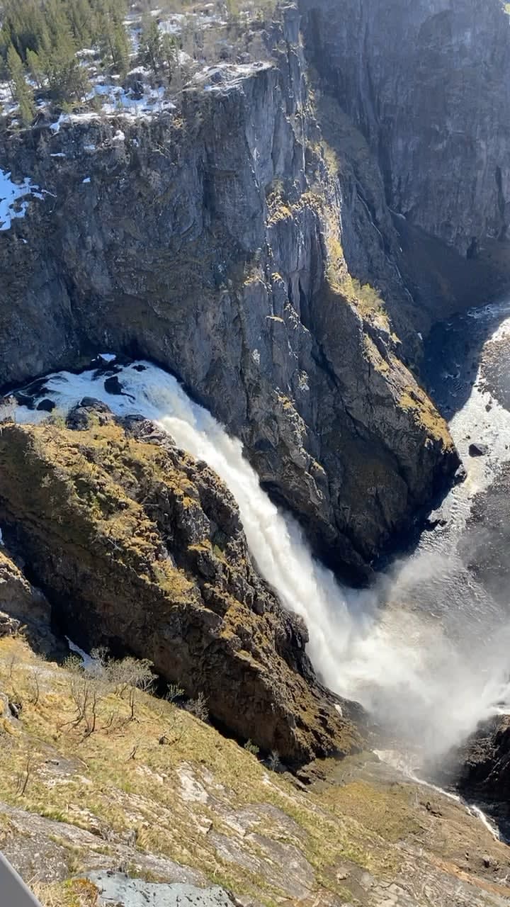 The view from Vøringfossen, Norway