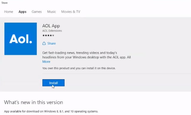 AOL Mail App / AOL Desktop Gold Download for Windows 10