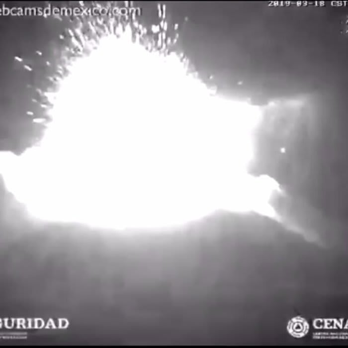 Popocatepetl volcano explodes violently during LARGEST eruption in years