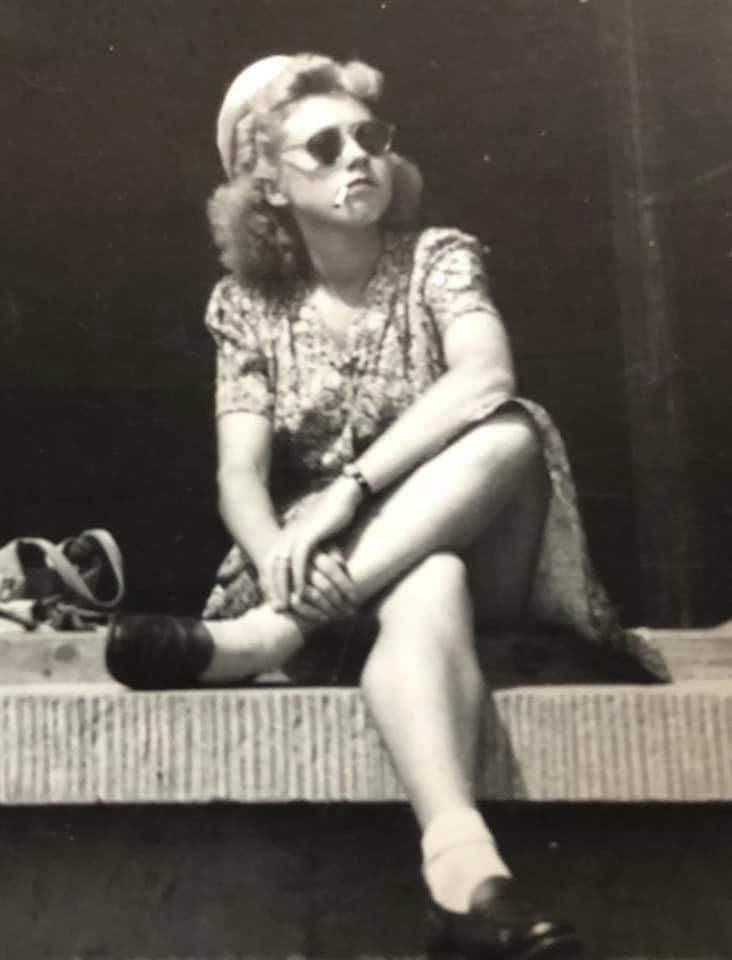 My great grandmother, Erika, circa 1946. She emigrated to America from Germany after the war after meeting my great grandfather (American WWII soldier) in the underground German resistance.