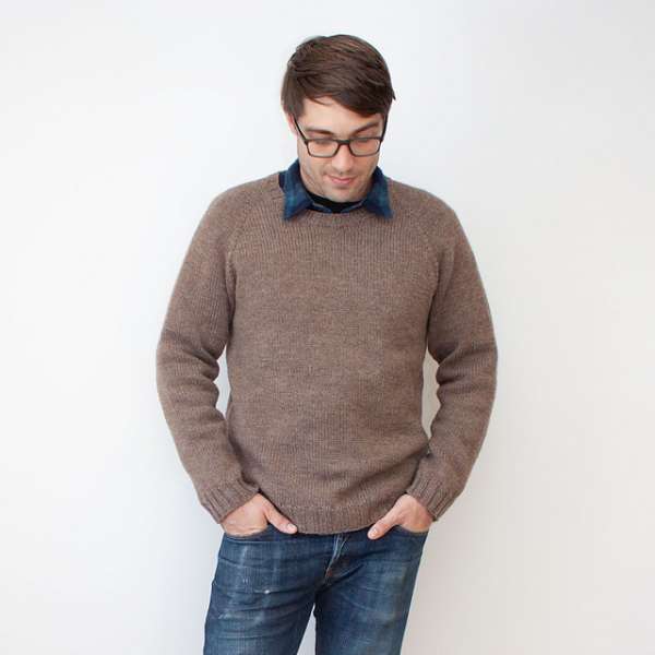 A Classic Sweater to Knit for the Guys
