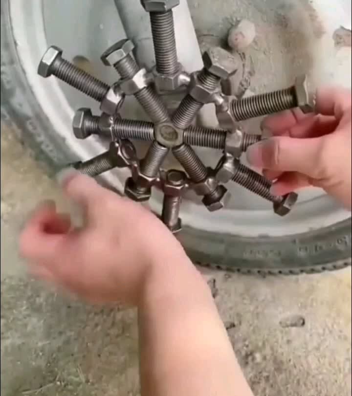 Who needs a wrench when you can make whatever this is