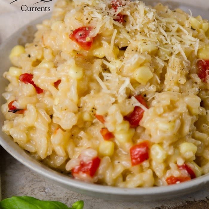Corn and Red Pepper Risotto - Life Currents