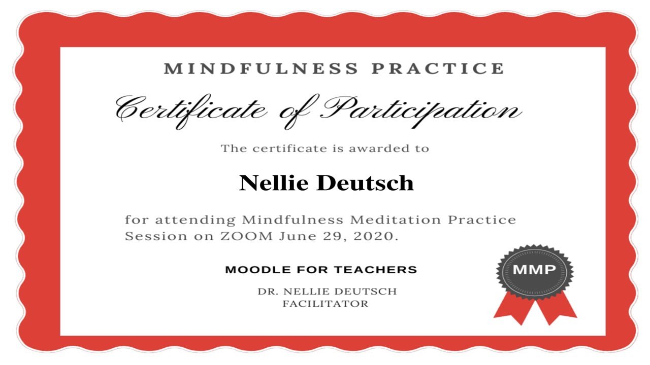 Mindfulness Free nline Practice Course