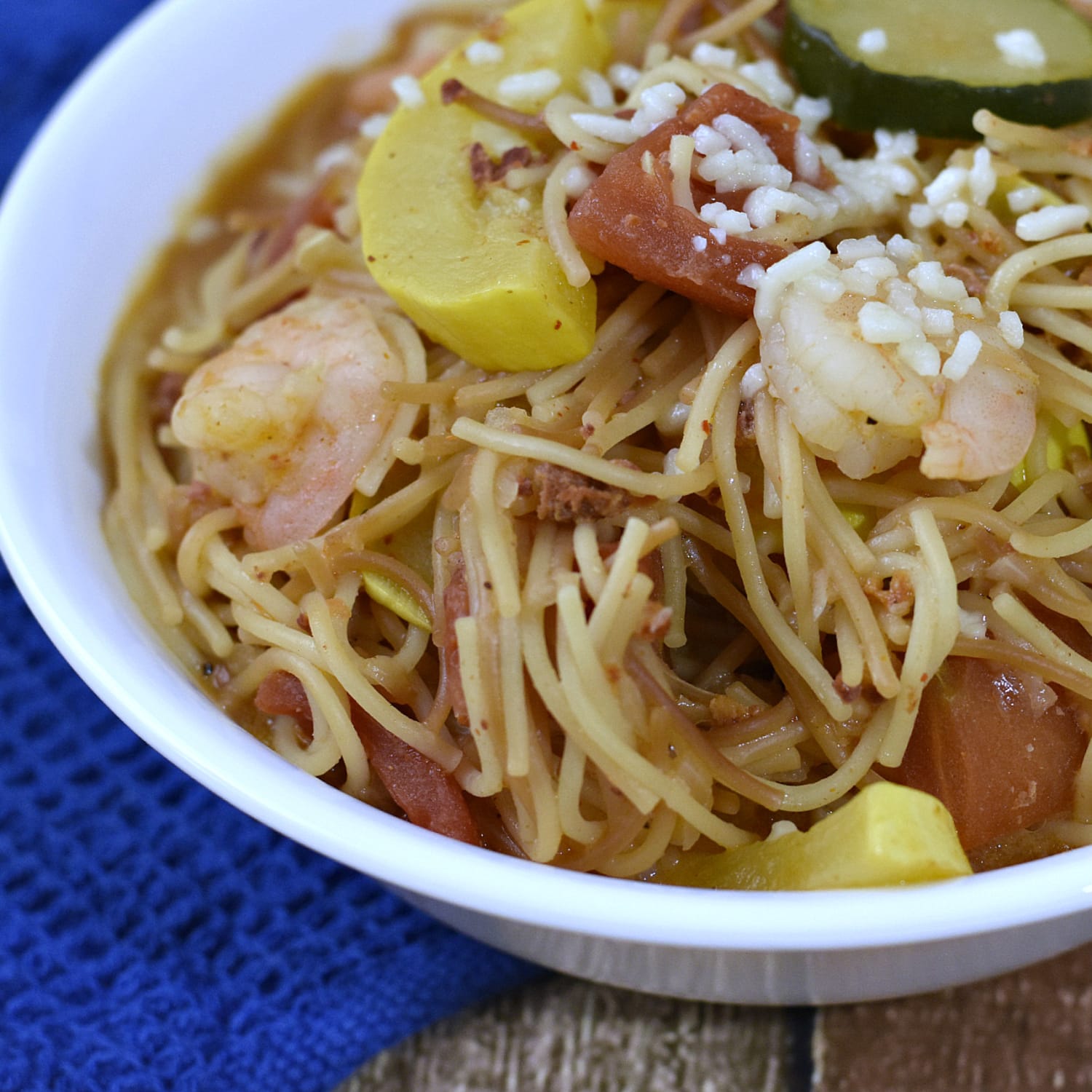 Fideo Soup with Chorizo and Shrimp