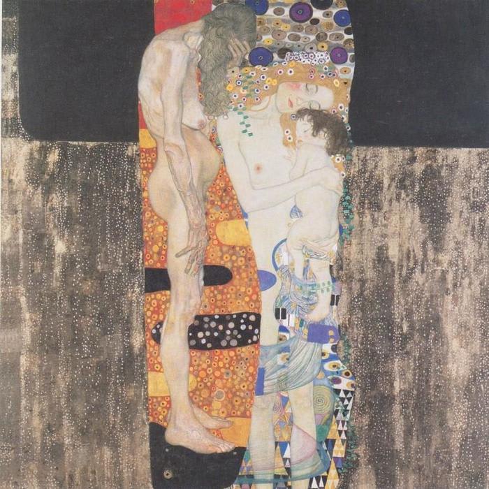 The Three Ages Of A Woman By Gustav Klimt, Oil Painting