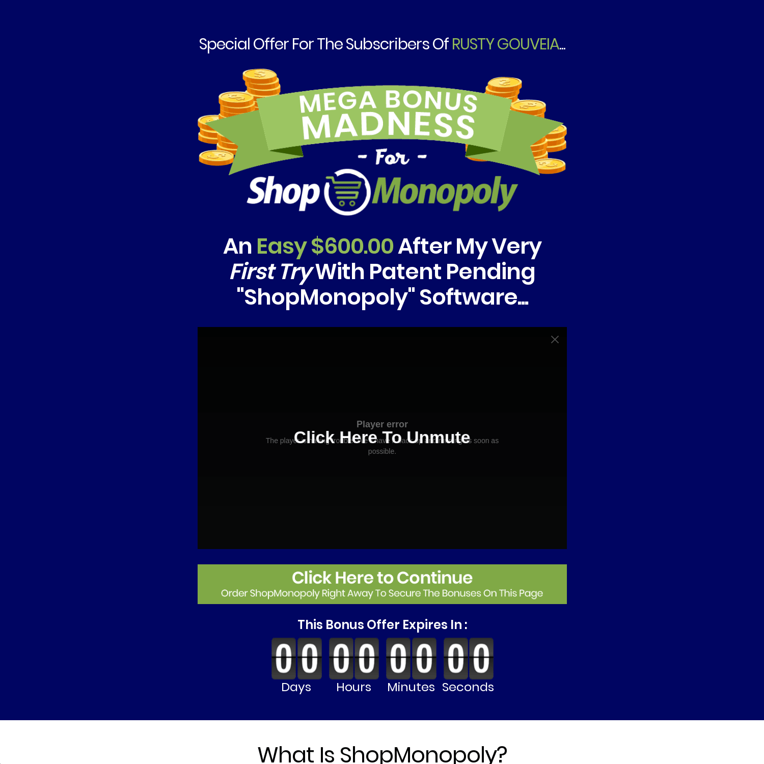 Exclusive ShopMonopoly Bonuses!