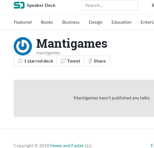 Presentations by Mantigames