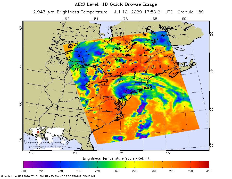 NASA's AIRS Monitors Tropical Storm Fay as It Deluges the East Coast
