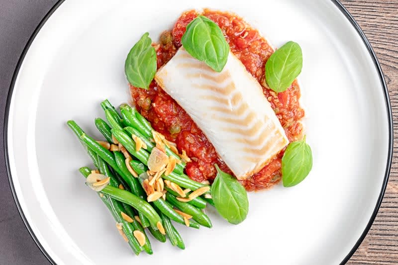 Baked Cod in Tomato Sauce