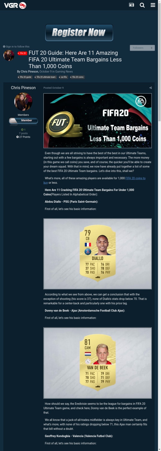 FUT 20 Guide: Here Are 11 Amazing FIFA 20 Ultimate Team Bargains Less Than 1,000 Coins