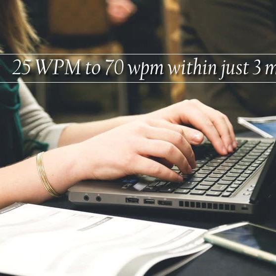 Increase typing speed to 70 wpm within 3 months - Typing