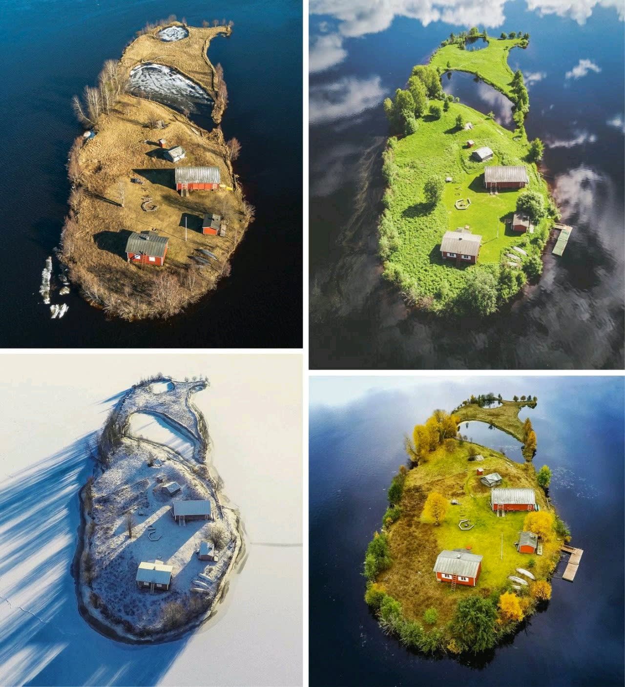 Four seasons on a Finnish island.