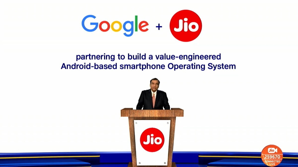Jio Partners With Google to Develop Android-based Operating System for Affordable 4G, 5G Smartphones
