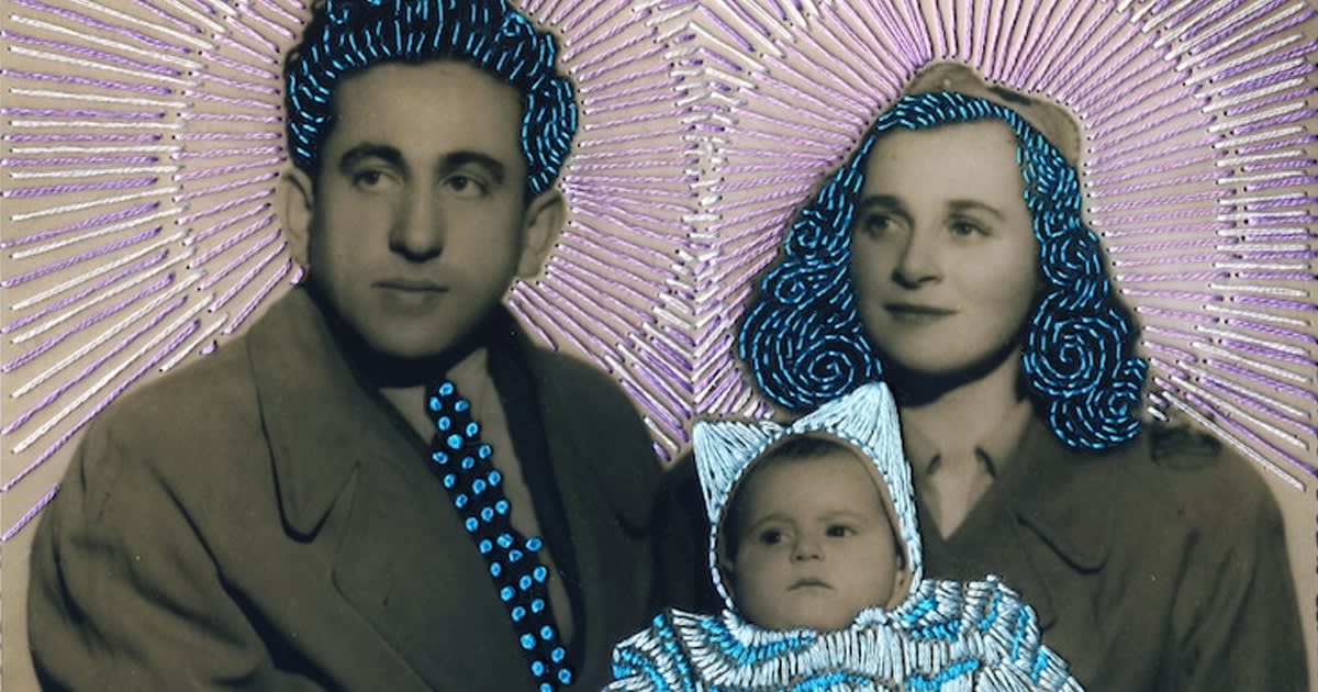 Artist Gives New Life to Old Forgotten Photographs With Colorful Hand Embroidery
