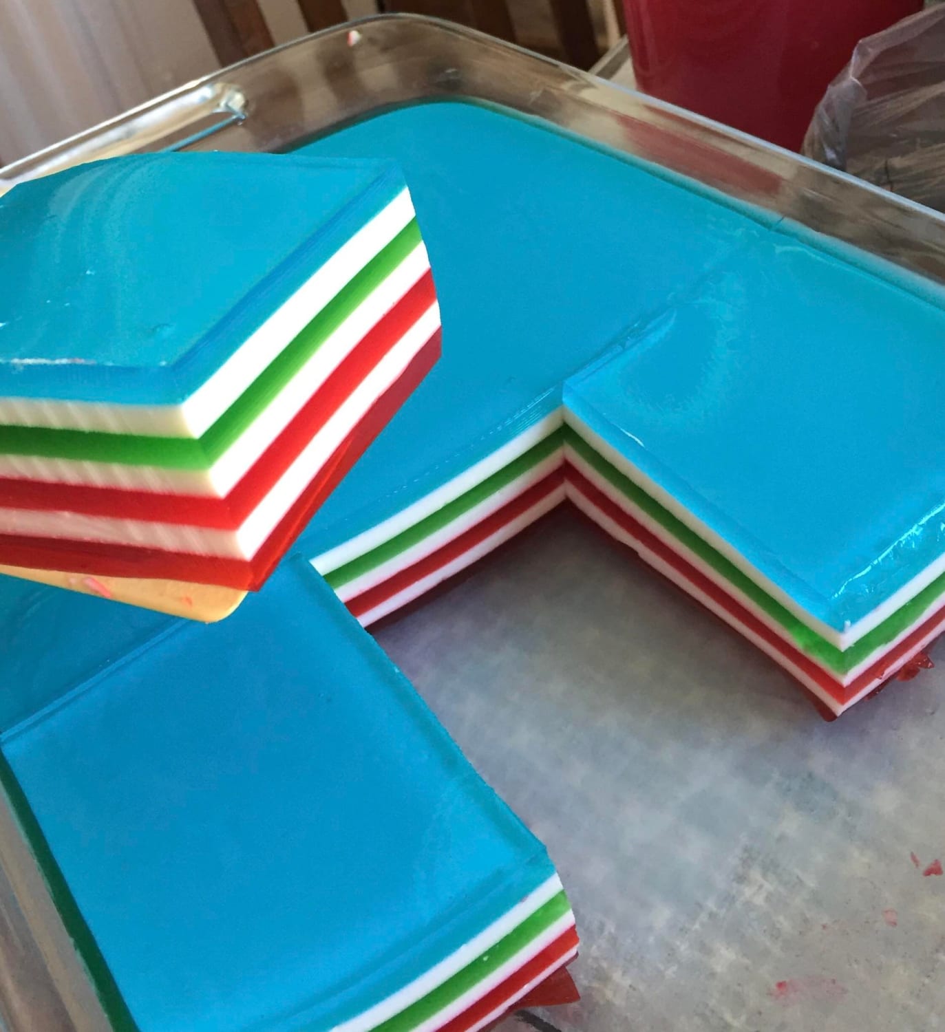 Someone on r/foodporn suggested I put my 7 layer jello here