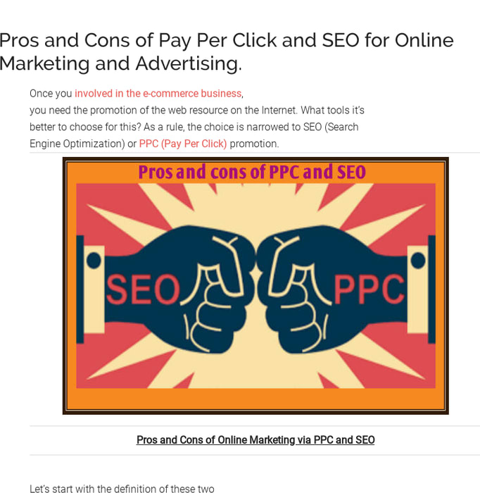 SEO and PPC Promotion - Advantages and Disadvantages [ Online Business Tips ]