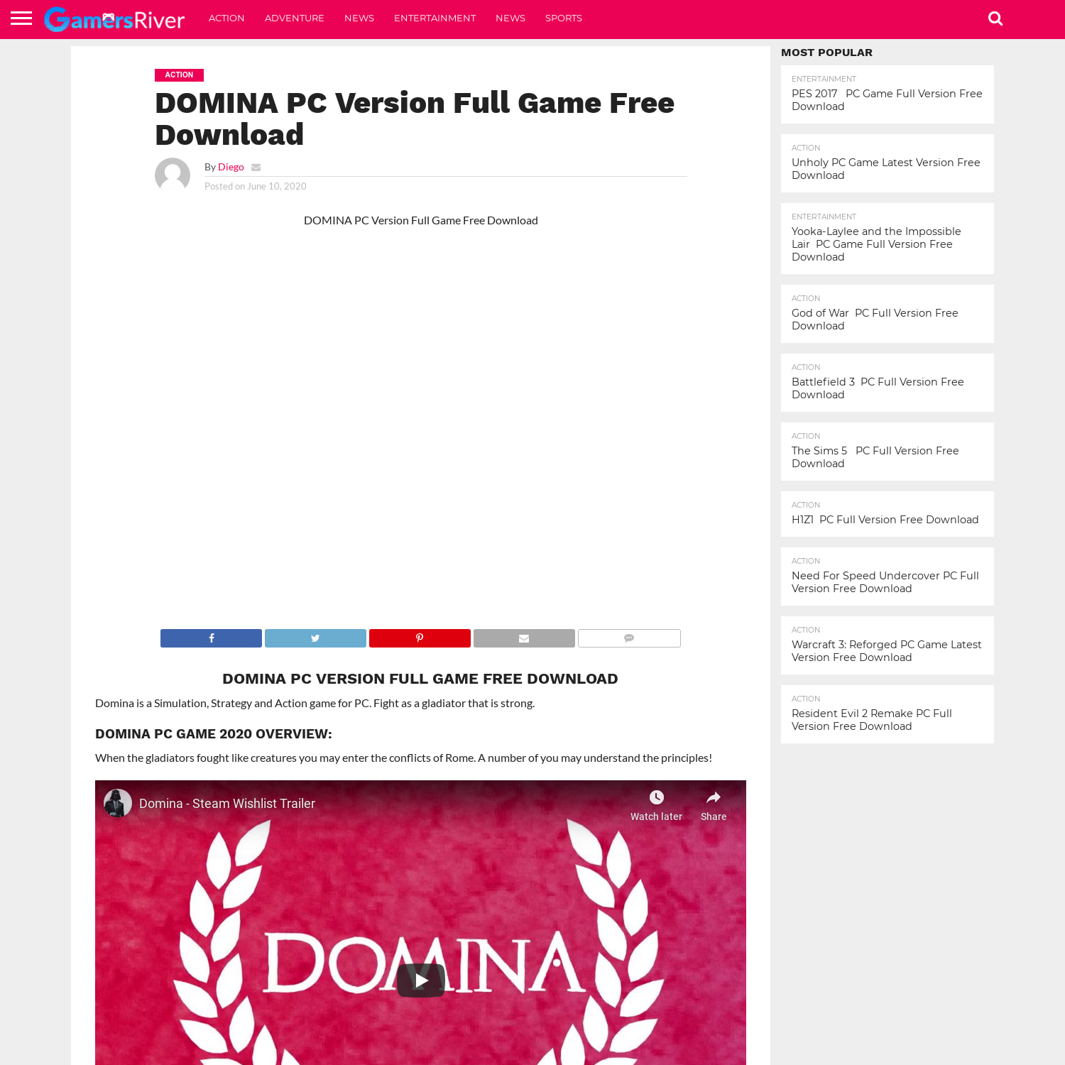 DOMINA PC Version Full Game Free Download