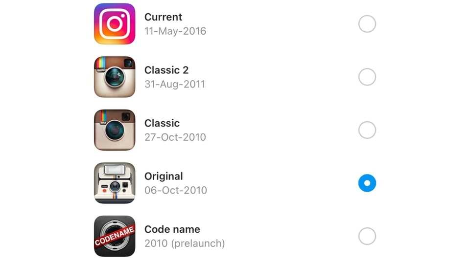 Instagram Easter Egg allows you to choose different logos for its 10th anniversary