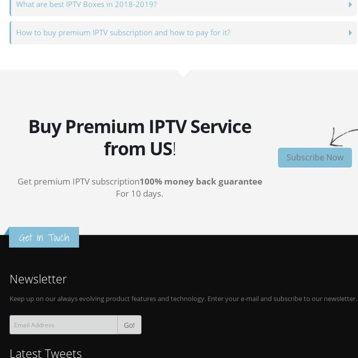 FAQ's - Frequently Asked Questions about IPTV