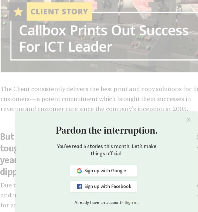 Lead Generation Company Prints Out Success For ICT Leader