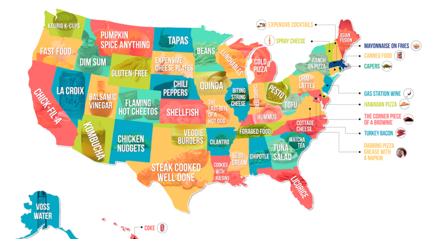 Which Food Does Your State Hate the Most?