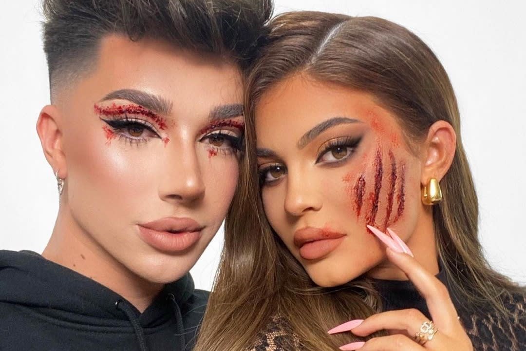 Watch James Charles reunite with Kylie Jenner for a Halloween tutorial