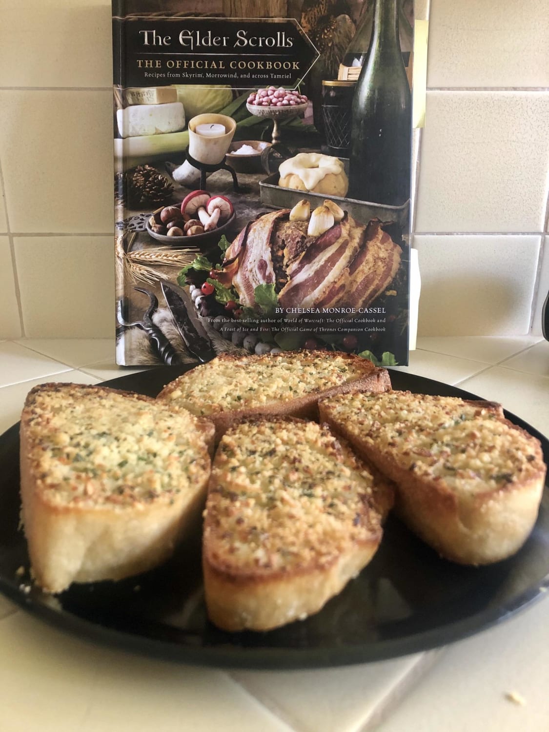 Garlic Bread from the Official cookbook (easiest recipe on there but gotta start somewhere!)