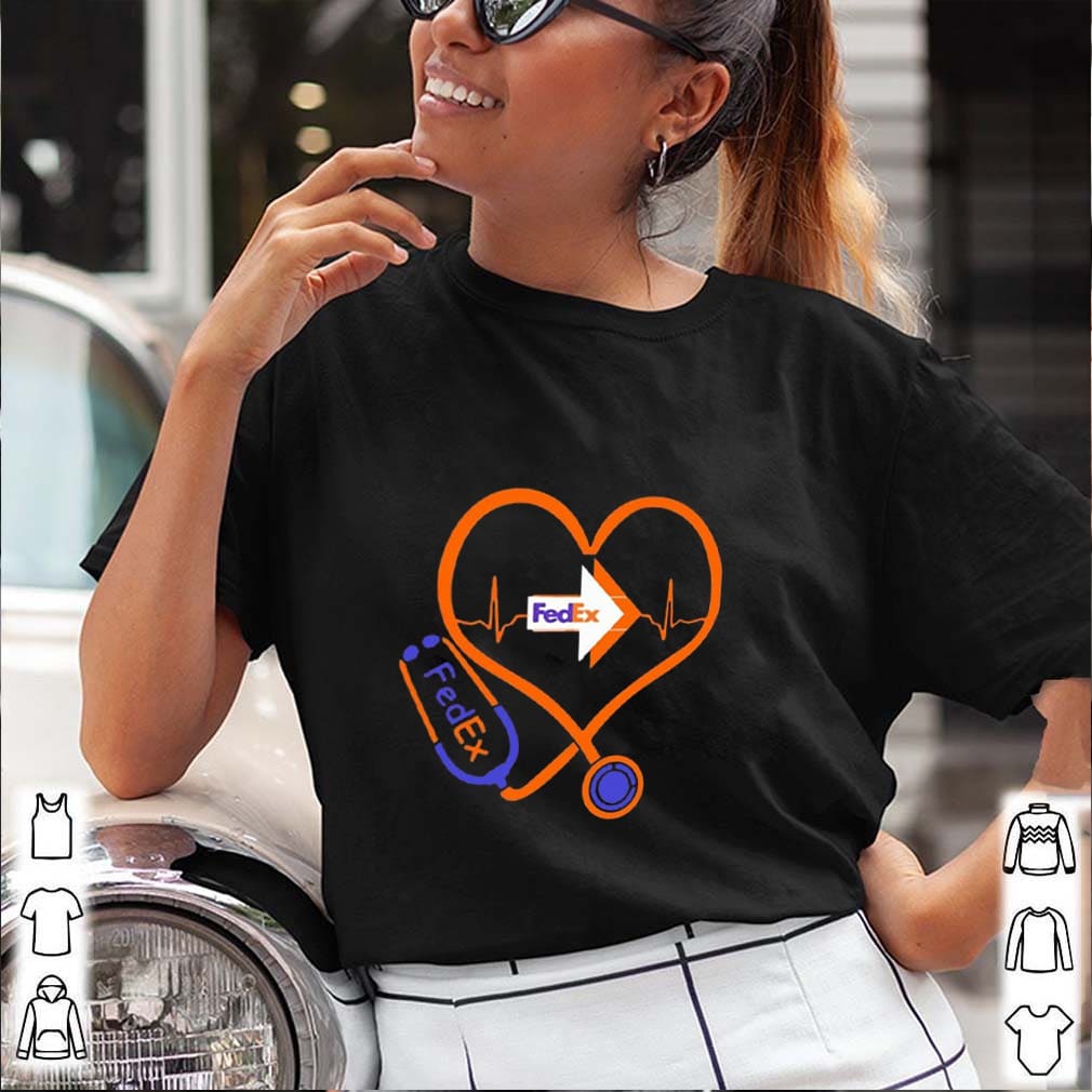 Fed Ex nurse stethoscope love heartbeat shirt, Hoodie