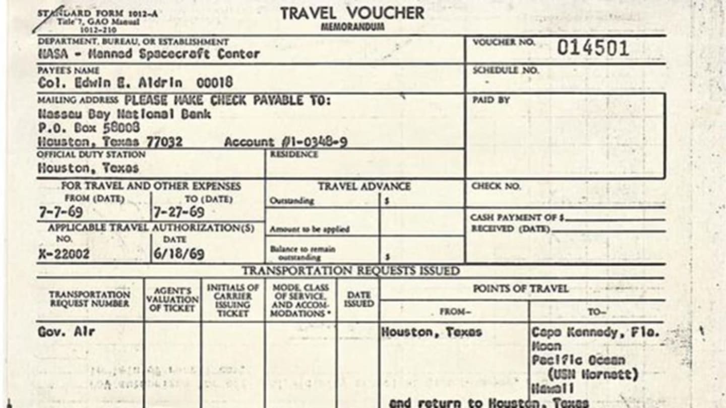 Buzz Aldrin Had to File an Expense Report for His Trip to the Moon