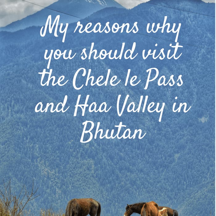 My reasons why you should visit the Chele le Pass and Haa Valley in Bhutan