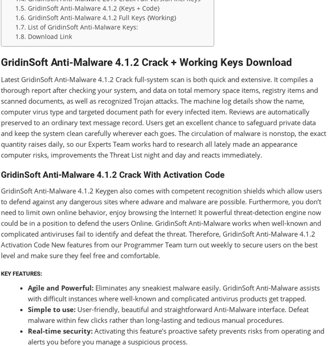 GridinSoft Anti-Malware 4.1.2 Crack Plus Keygen + License Key