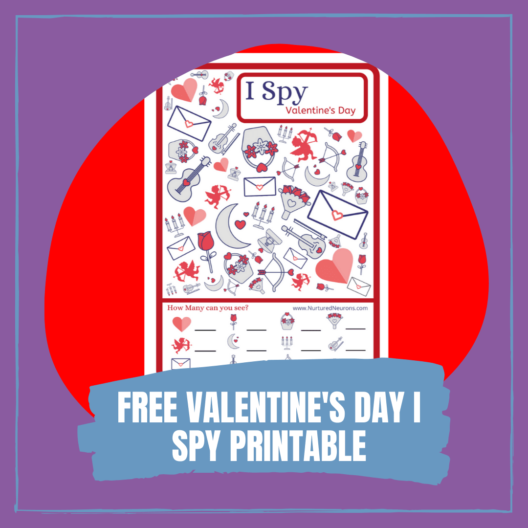 Free Printable Valentine's Day I Spy Game